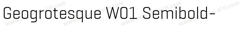 Geogrotesque W01 Semibold字体转换